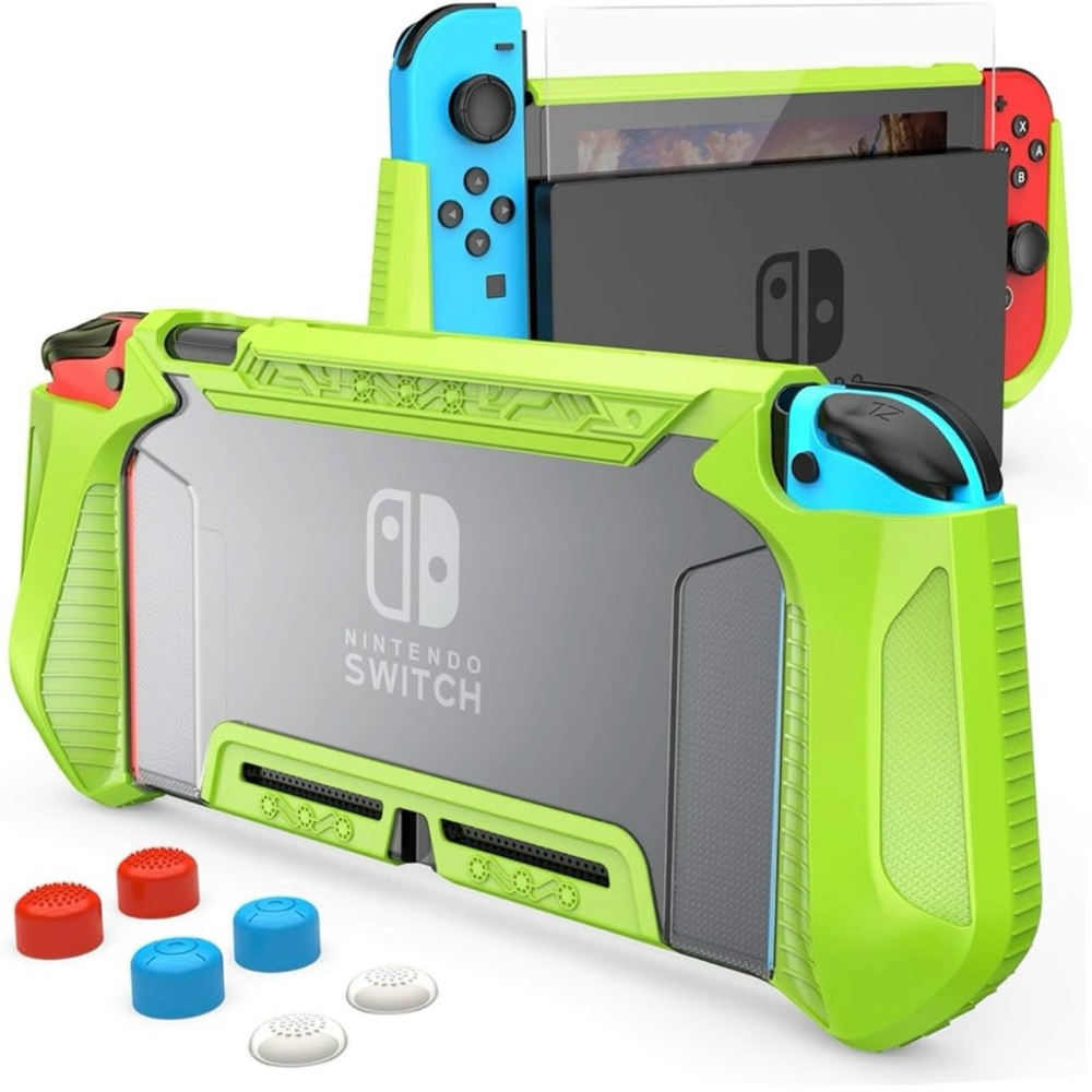 Bundle Nintendo Switch Grip Case + Tempered Screen Protector